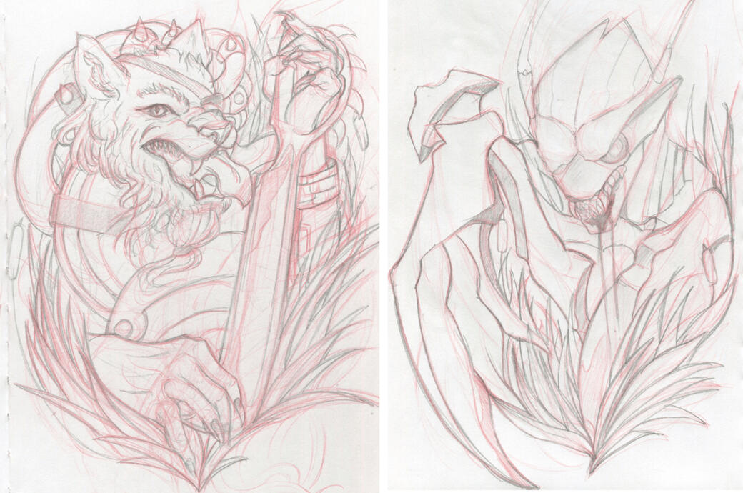 Rengar and Kha&#39;zix Tattoo Designs