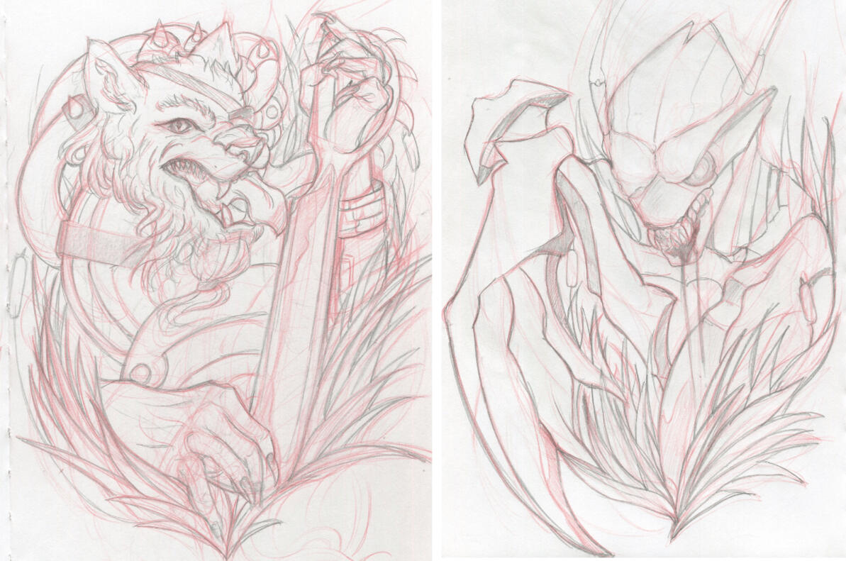 Rengar and Kha'zix Tattoo Designs